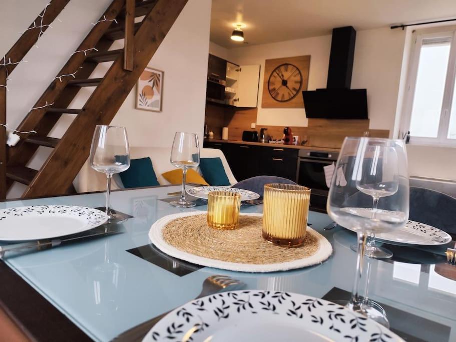 Duplex - Proche Gare & Centre Apartment Compiegne Ngoại thất bức ảnh